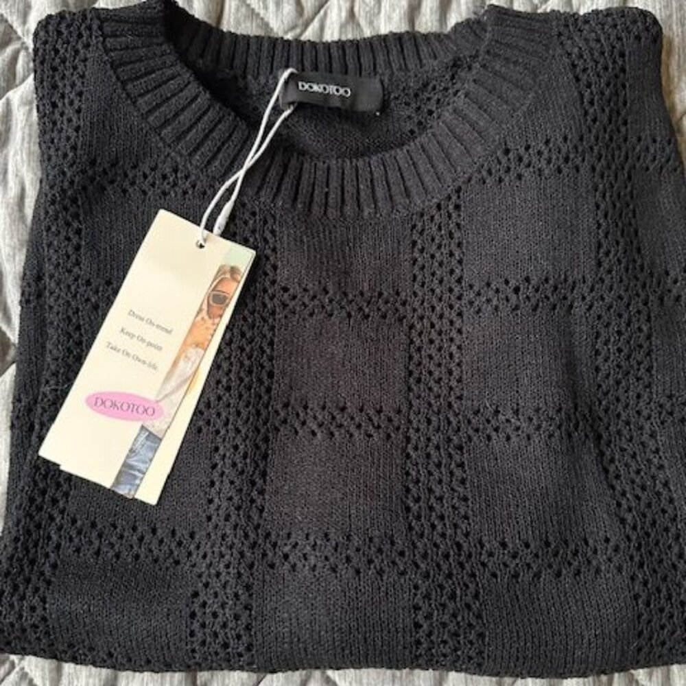 DOKOTOO Short Sleeve Sweater